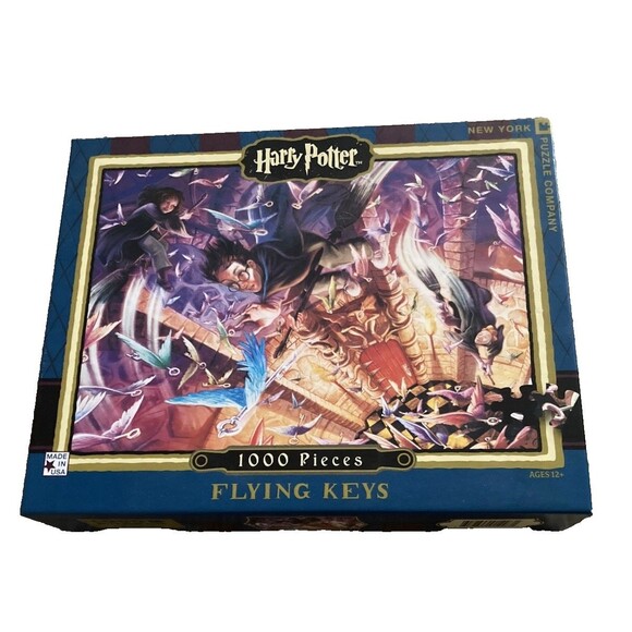 Harry Potter Flying Keys 1000 Piece Puzzle New York Puzzle Company EUC - Picture 4 of 7